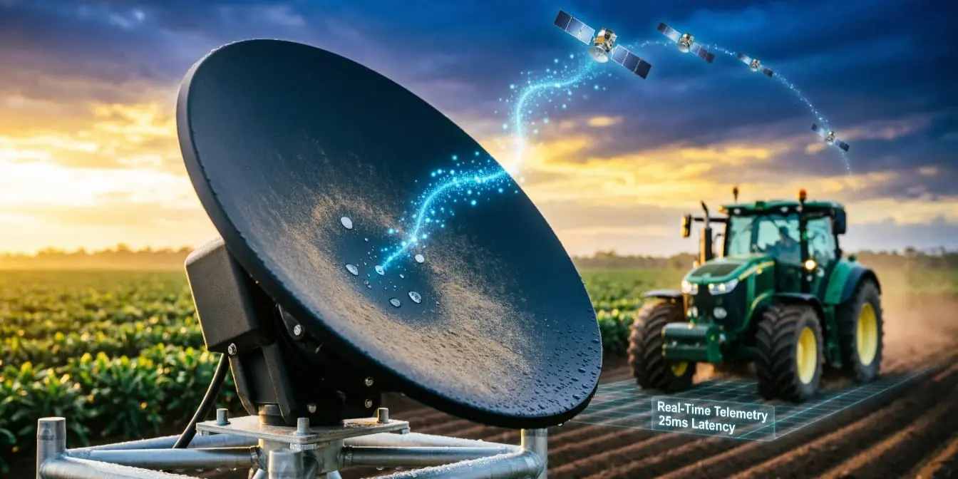 Agro Conectado: Starlink, Latência e Autonomia no Campo